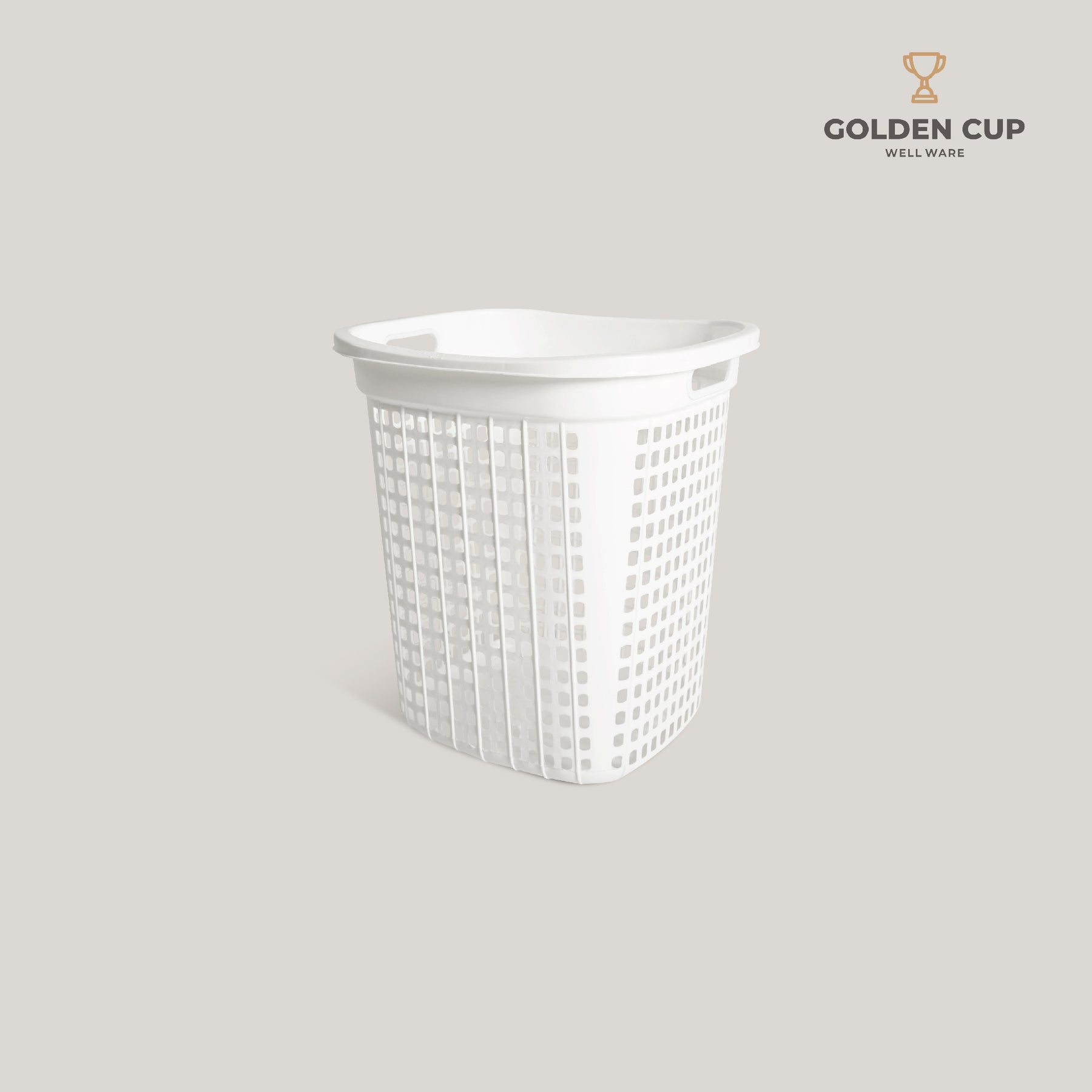 GOLDEN CUP ตะกร้าผ้าทรงเหลี่ยม35ลิตร AG294 แพ็ค 1 ใบ