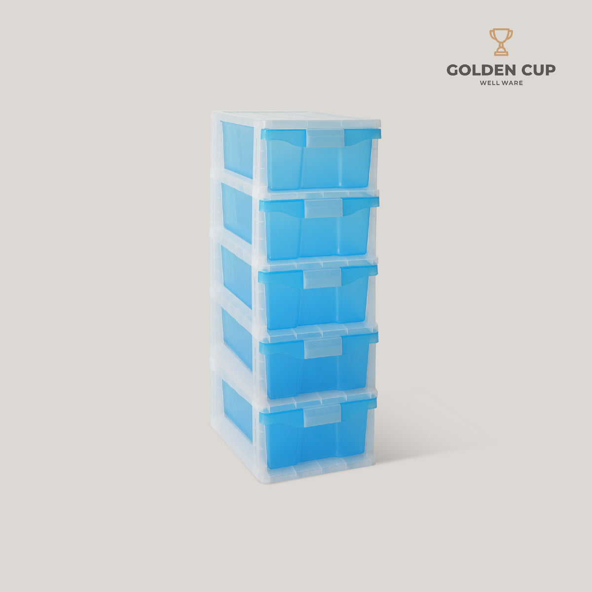 GOLDEN CUP ตู้ลิ้นชักพลาสติก 5 ชั้น AG515/5