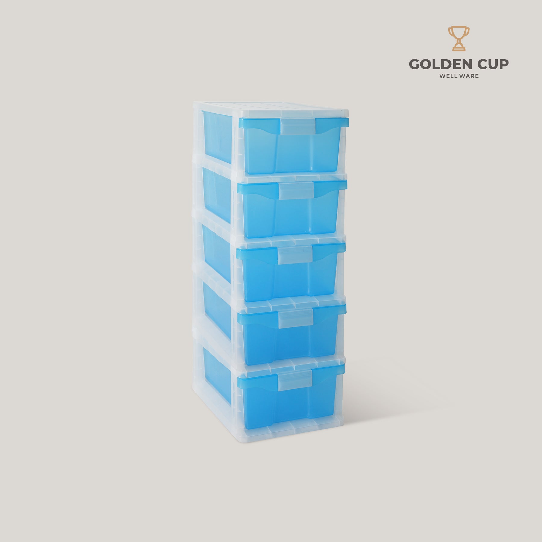 GOLDEN CUP ตู้ลิ้นชักพลาสติก 5 ชั้น AG515/5