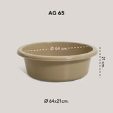 GOLDEN CUP  กะละมังพลาสติก ทรงกลม AG65 ขนาด 64 cm แพ็ค 1 ชิ้น
