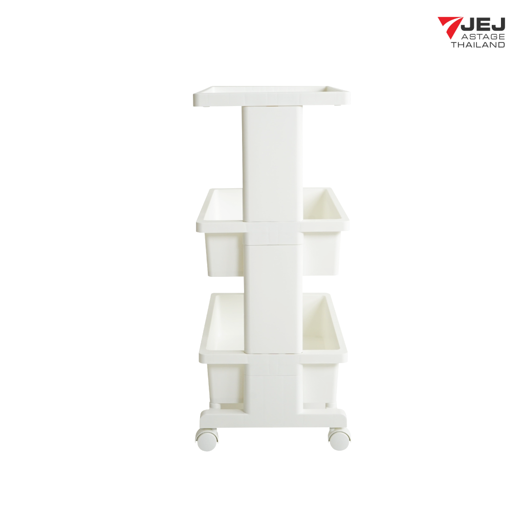 JEJ ASTAGE THAILAND TABLE WAGON ( Made in Japan ) รถเข็นอเนกประสงค์ใส่ของสามชั้นมีล้อน้ำหนักเบาเคลื่อนย้ายสะดวก