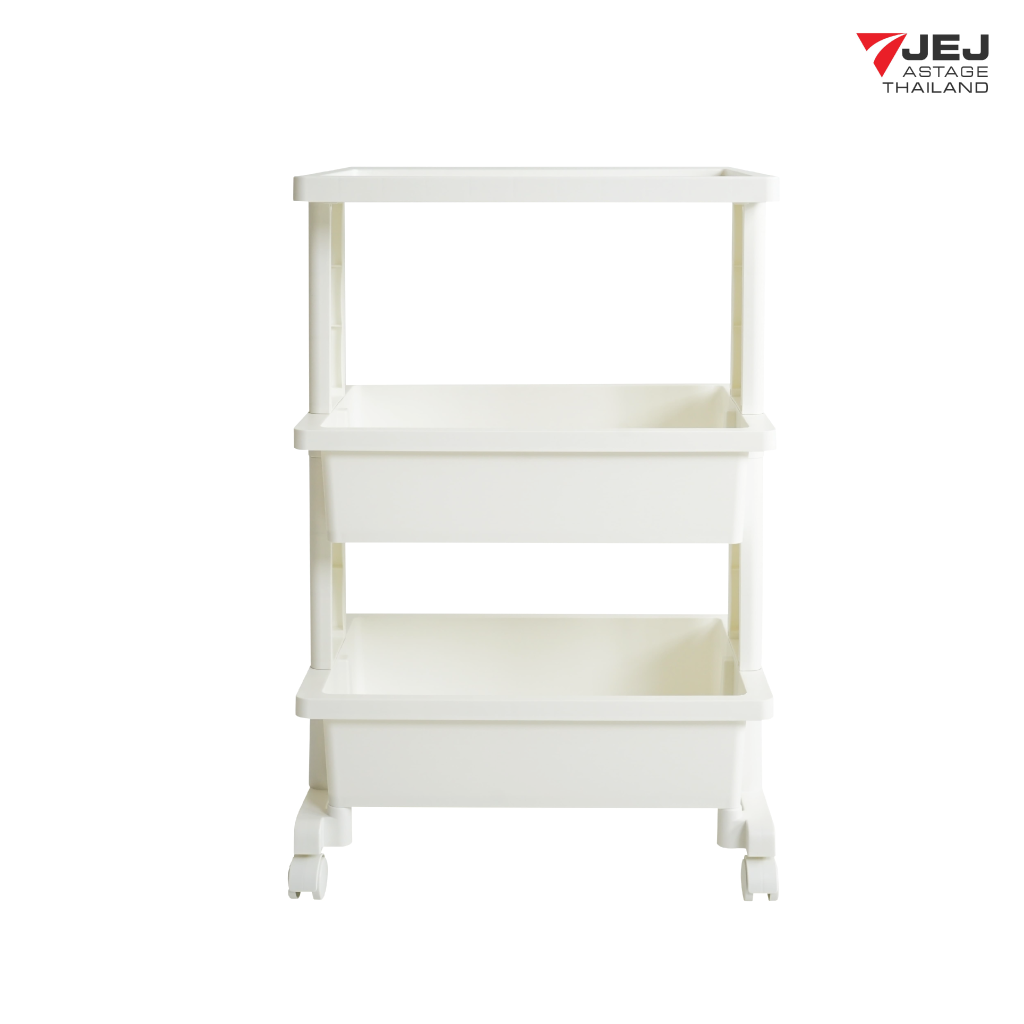 JEJ ASTAGE THAILAND TABLE WAGON ( Made in Japan ) รถเข็นอเนกประสงค์ใส่ของสามชั้นมีล้อน้ำหนักเบาเคลื่อนย้ายสะดวก