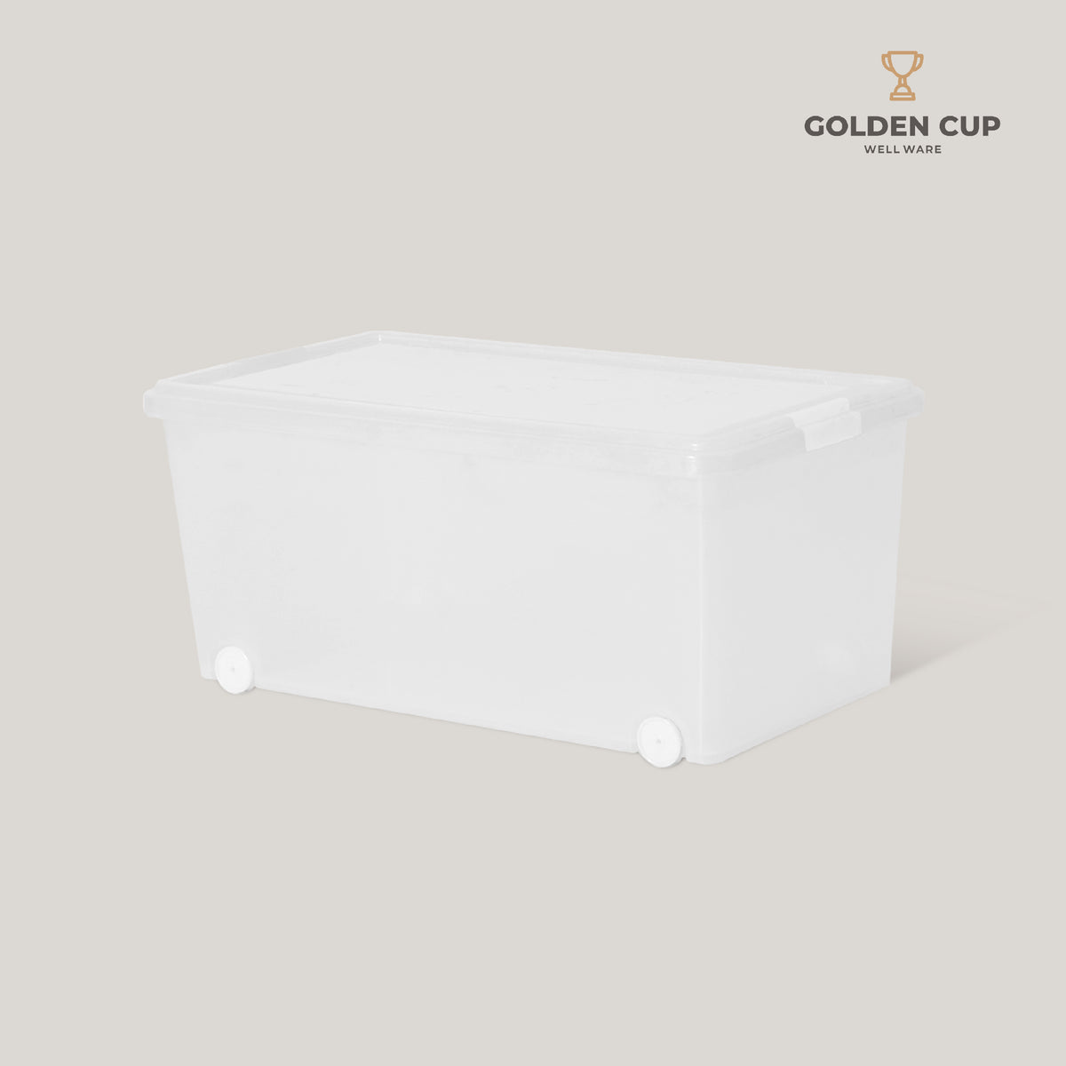GOLDEN CUP กล่องล้อเลื่อนอเนกประสงค์ ขนาด 75 ลิตร รุ่น AG1075
