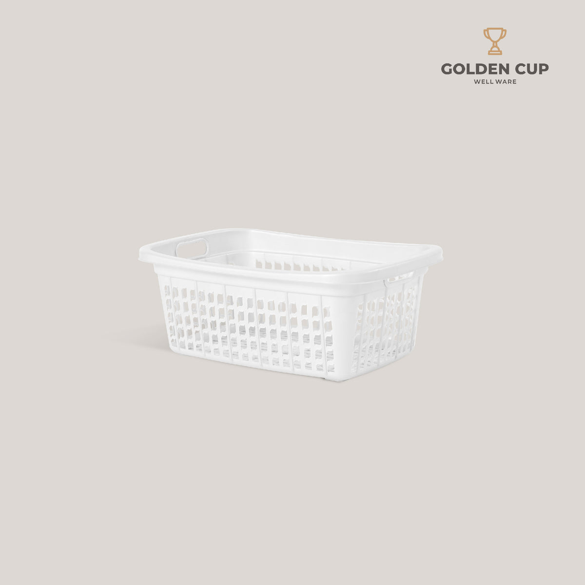 GOLDEN CUP ตระกร้าพลาสติก ตระกร้าใส่ของ เสื้อผ้า ทรงเหลี่ยมผืนผ้า AG227