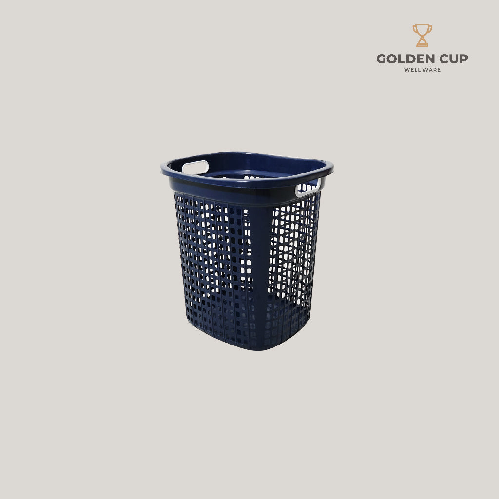 GOLDEN CUP  ตะกร้าผ้าทรงเหลี่ยม 22 ลิตร AG293 แพ็ค 1 ใบ