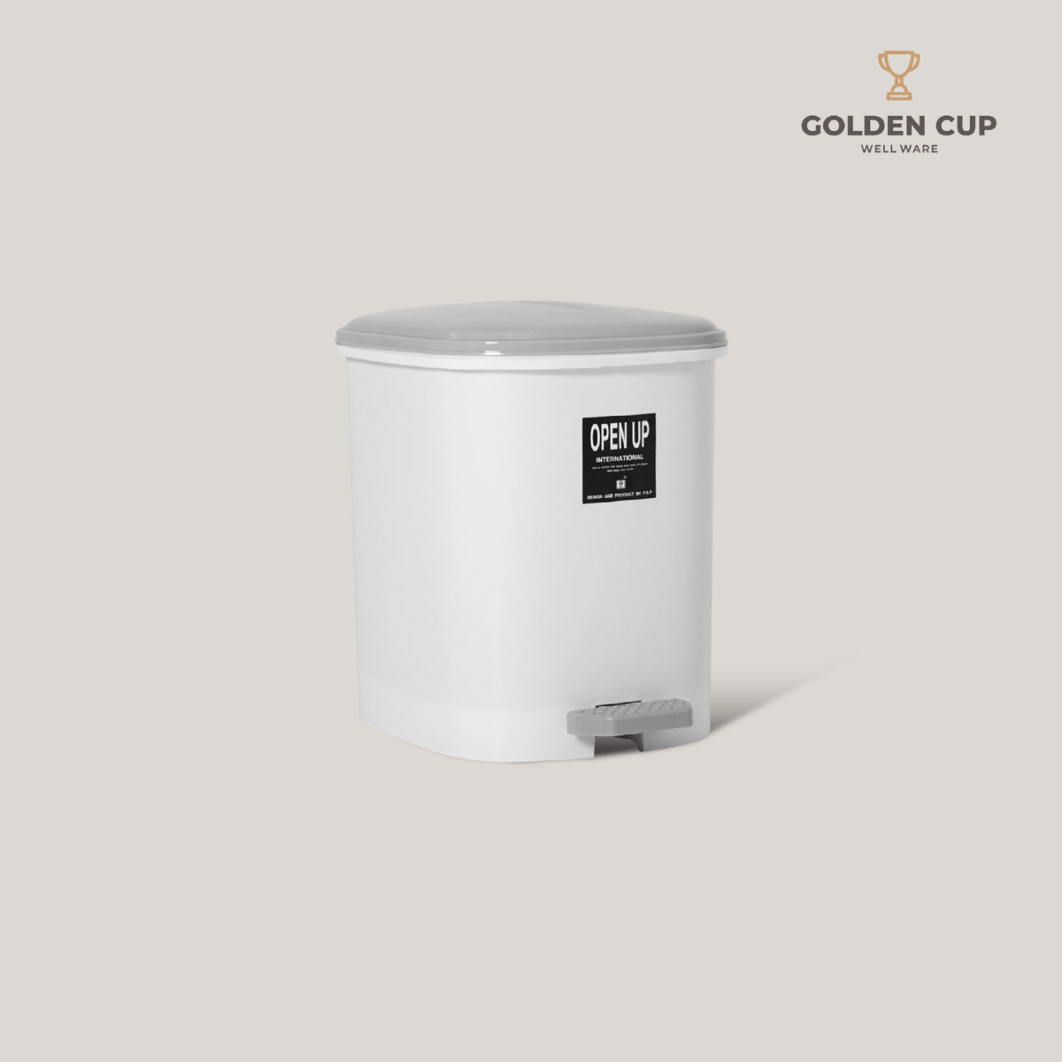 GOLDEN CUP ถังขยะขาเหยียบ11ลิตร รุ่น AG298