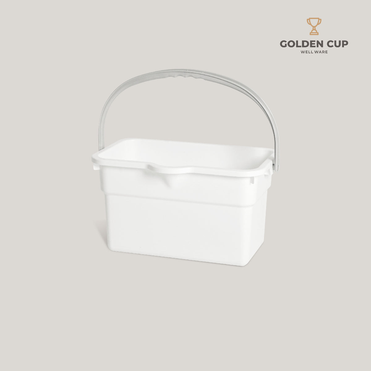 GOLDEN CUP ถังอเนกประสงค์ ถังใส่น้ำ ถังใส่ของ AG399 ความจุ 14 ลิตร สีขาว