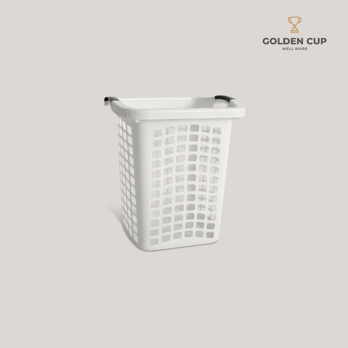 GOLDEN CUP ตระกร้าพลาสติก ตระกร้าใส่ของ เสื้อผ้า ทรงเหลี่ยม (AG433) แพ็ค 1 ชิ้น