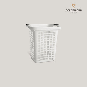 GOLDEN CUP ตระกร้าพลาสติก ตระกร้าใส่ของ เสื้อผ้า ทรงเหลี่ยม (AG433) แพ็ค 1 ชิ้น