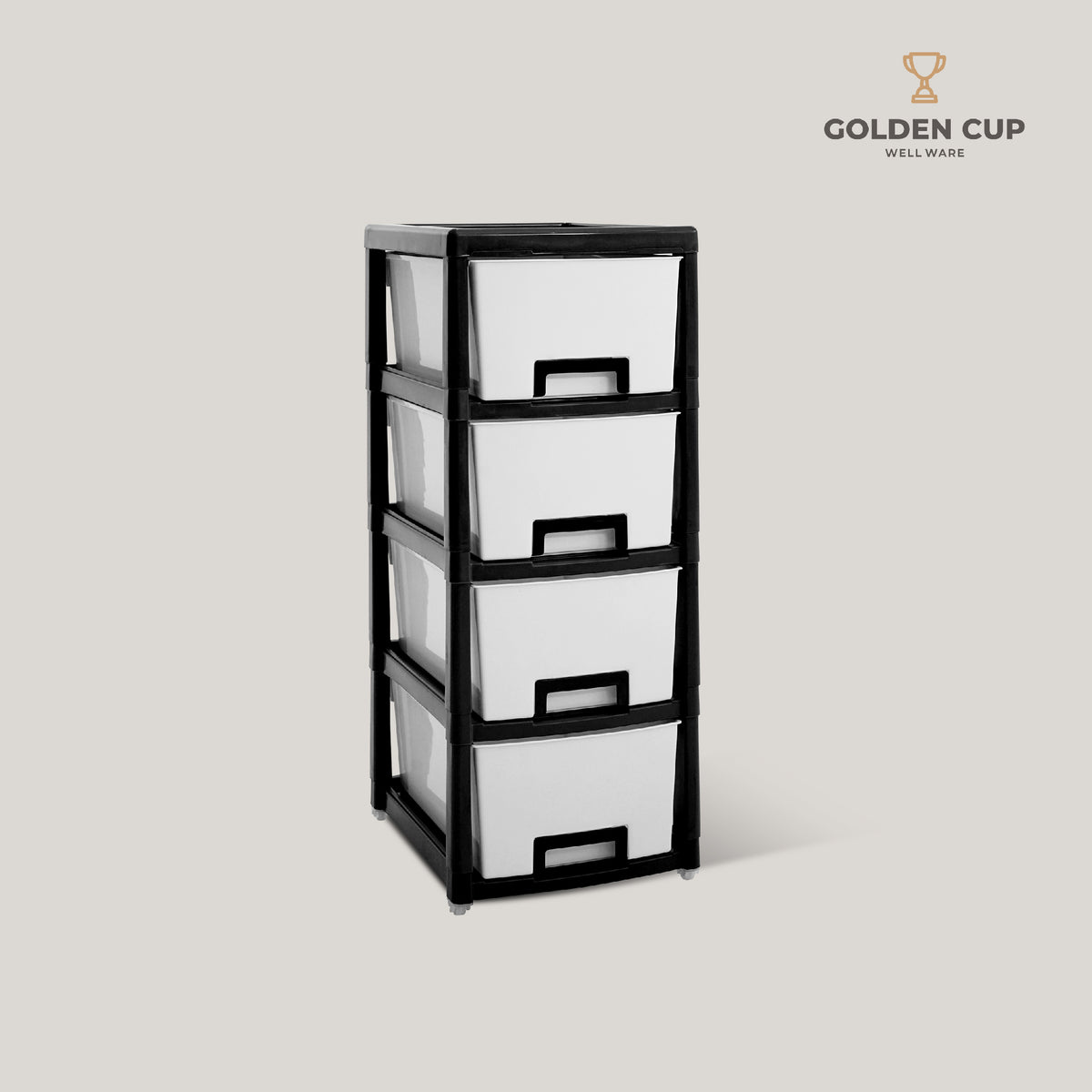 GOLDEN CUP ตู้ลิ้นชักพลาสติก 4 ชั้น AG456/4