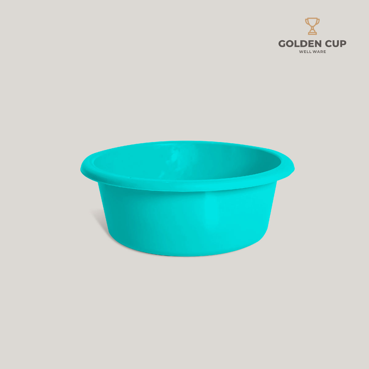GOLDEN CUP  กะละมังพลาสติก ทรงกลม AG50 ขนาด 50 cm แพ็ค 1 ชิ้น