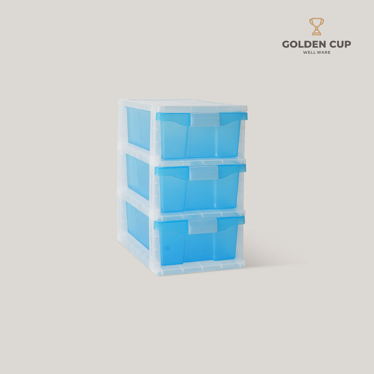 GOLDEN CUP ตู้ลิ้นชักพลาสติก 3 ชั้น AG515/3