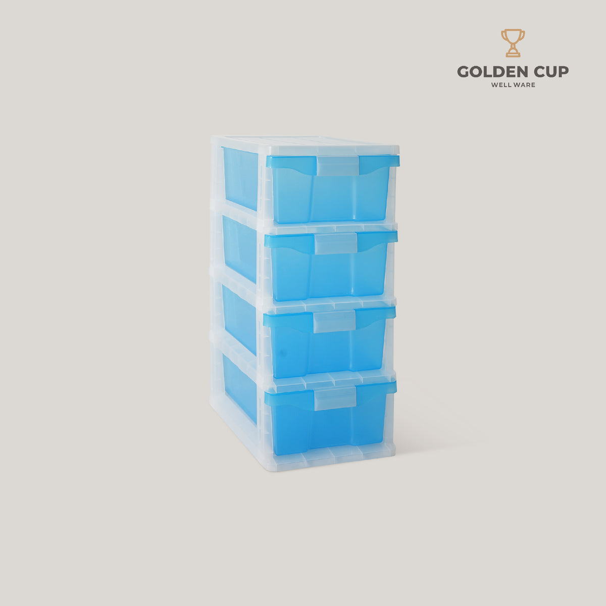 GOLDEN CUP ตู้ลิ้นชักพลาสติก 4 ชั้น AG515/4