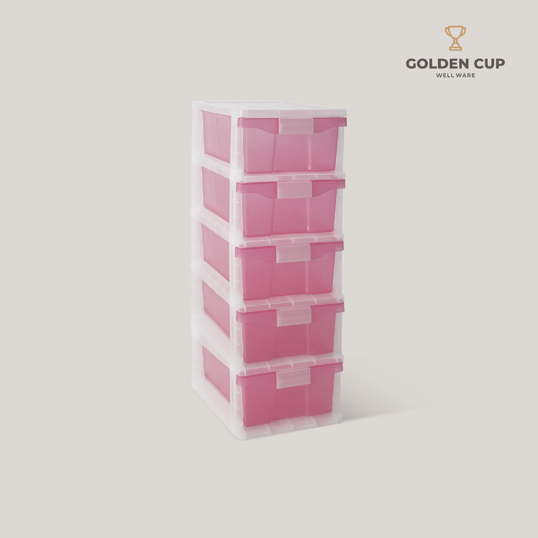 GOLDEN CUP ตู้ลิ้นชักพลาสติก 5 ชั้น AG515/5