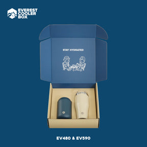 Everest Drinkware Box Set แก้วน้ำกระบอกน้ำเก็บความเย็น พร้อมกล่องของขวัญพรีเมี่ยม ขนาด 590ml, 480ml, 530ml