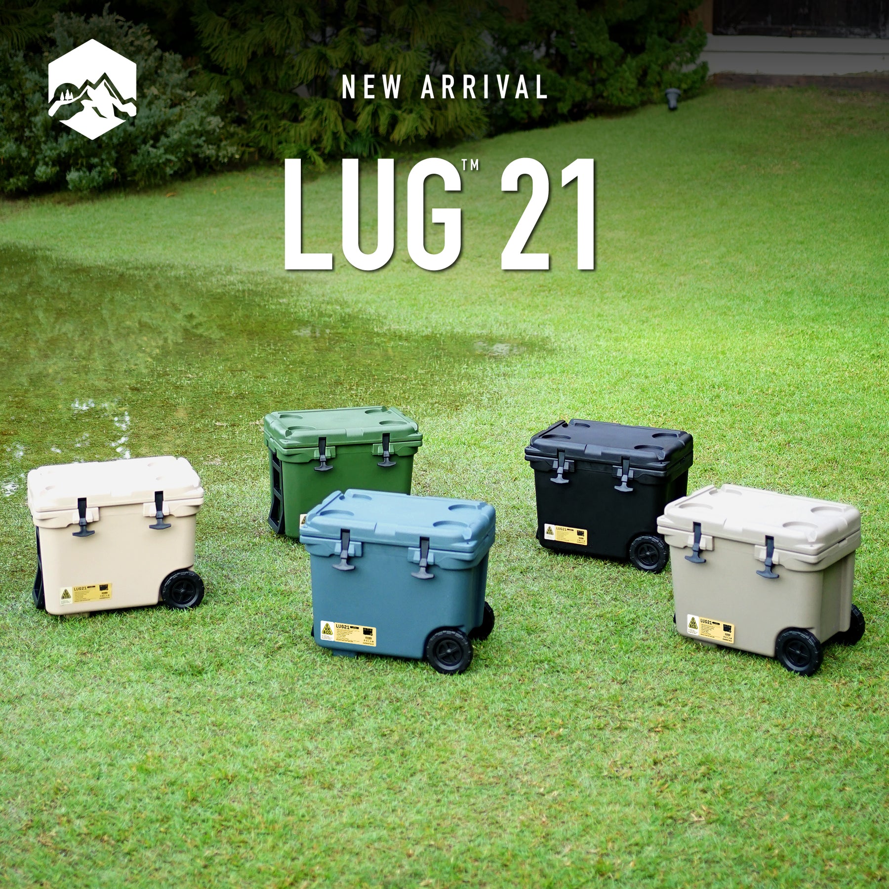 Everest LUG™ 21 กระติกมีล้อและหูลาก 21ลิตร เก็บความเย็นได้ 24-36 ชม. มี 5 สี