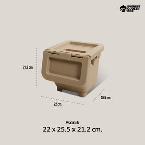 กล่องอเนกประสงค์ฝาเปิดหน้า AG556 เปิดได้ทั้งฝาบนและฝาหน้า