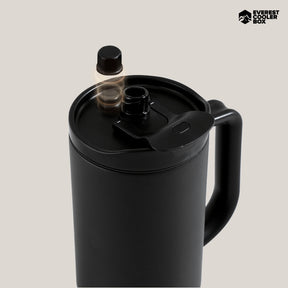 EVEREST&CO. Hold Tumbler แก้วน้ำเก็บความเย็นพร้อมหลอดในตัว เคลือบเซรามิคด้านใน ขนาด 1200ml