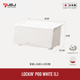 JEJ ASTAGE (Made in Japan)  กล่องลิ้นชักฝาเปิดหน้า Lock in Pod