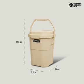 EVEREST STACKING BUCKET ถังอเนกประสงค์พร้อมฝาปิด 22 ลิตร แข็งแรง วางซ้อนได้ ใช้งานได้อเนกประสงค์