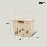 EVEREST STACKING MESH BOX ตะกร้าพร้อมฝาปิด 16 ลิตร ดีไซน์มินิมอล แข็งแรง ใช้งานได้อเนกประสงค์