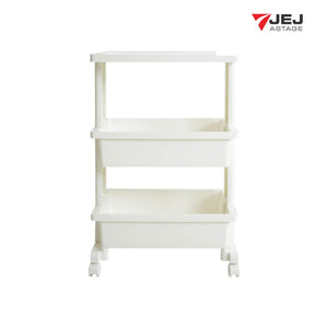 JEJ ASTAGE THAILAND TABLE WAGON ( Made in Japan )  รถเข็นอเนกประสงค์ใส่ของสามชั้นมีล้อน้ำหนักเบาเคลื่อนย้ายสะดวก
