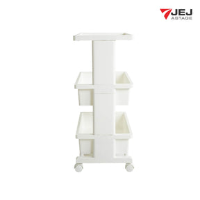 JEJ ASTAGE THAILAND TABLE WAGON ( Made in Japan )  รถเข็นอเนกประสงค์ใส่ของสามชั้นมีล้อน้ำหนักเบาเคลื่อนย้ายสะดวก