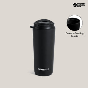 EVEREST&CO. Trek Tumbler แก้วน้ำเก็บความเย็นพร้อมหลอดในตัว  เคลือบเซรามิคด้านใน ขนาด 600 ml.
