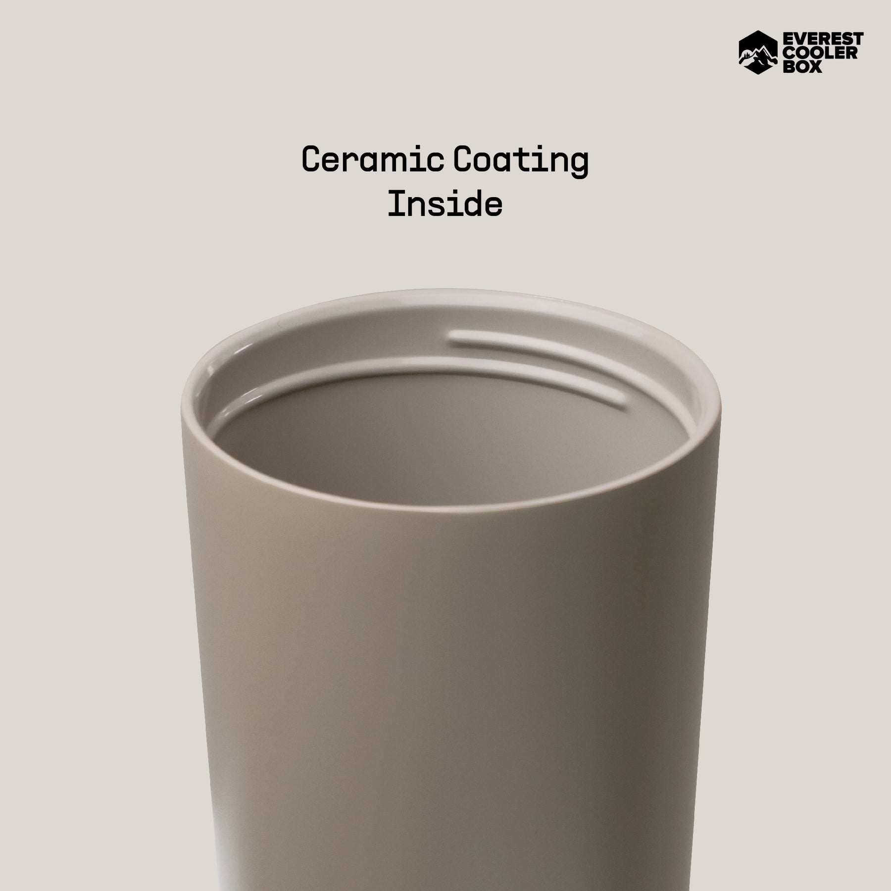 EVEREST&CO. Trek Tumbler แก้วน้ำเก็บความเย็นพร้อมหลอดในตัว  เคลือบเซรามิคด้านใน ขนาด 600 ml.